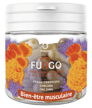 Gélules CBG – Bien être musculaire – Fungo – Champignons et plante adaptogènes